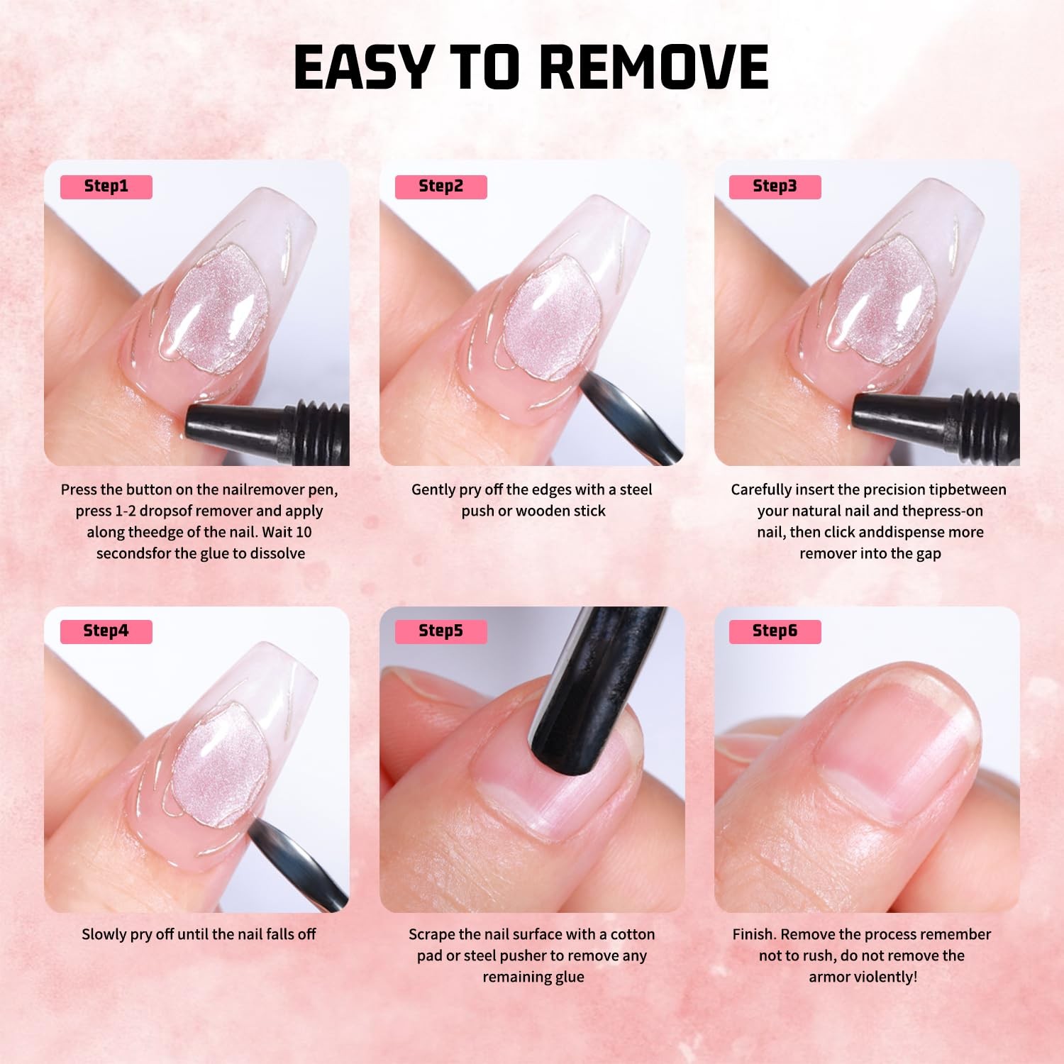 2 x 15g Semi Solid Nail Glue for Press On Nail, No Need for UV Lamp | Super Stro