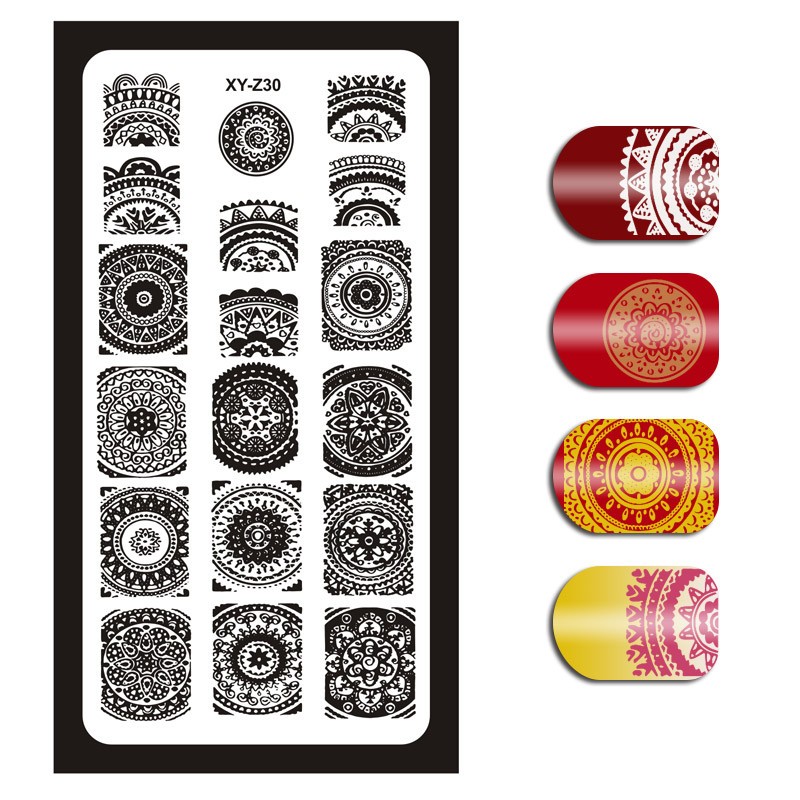 Jelly Silicone Nail Stamper Scraper Set Nail Templates Stamp For Stamping Polish