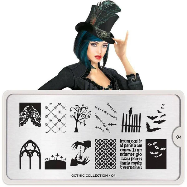MoYou London Nail Stamping Plate – Gothic 04