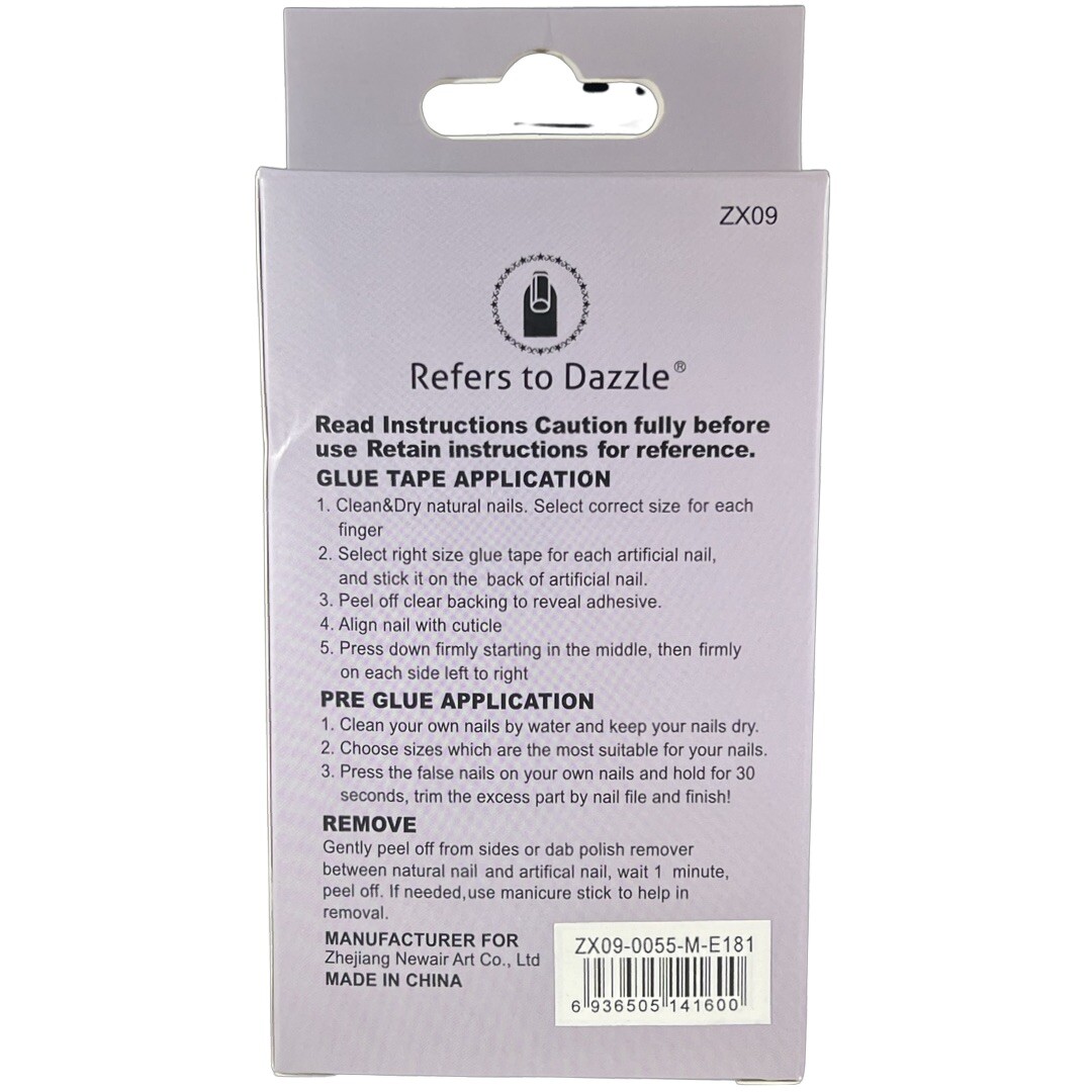 💅Dollar2million Press on Nail Tips,Gray ,False Nails, 12 Pieces,Teen/Adult💅