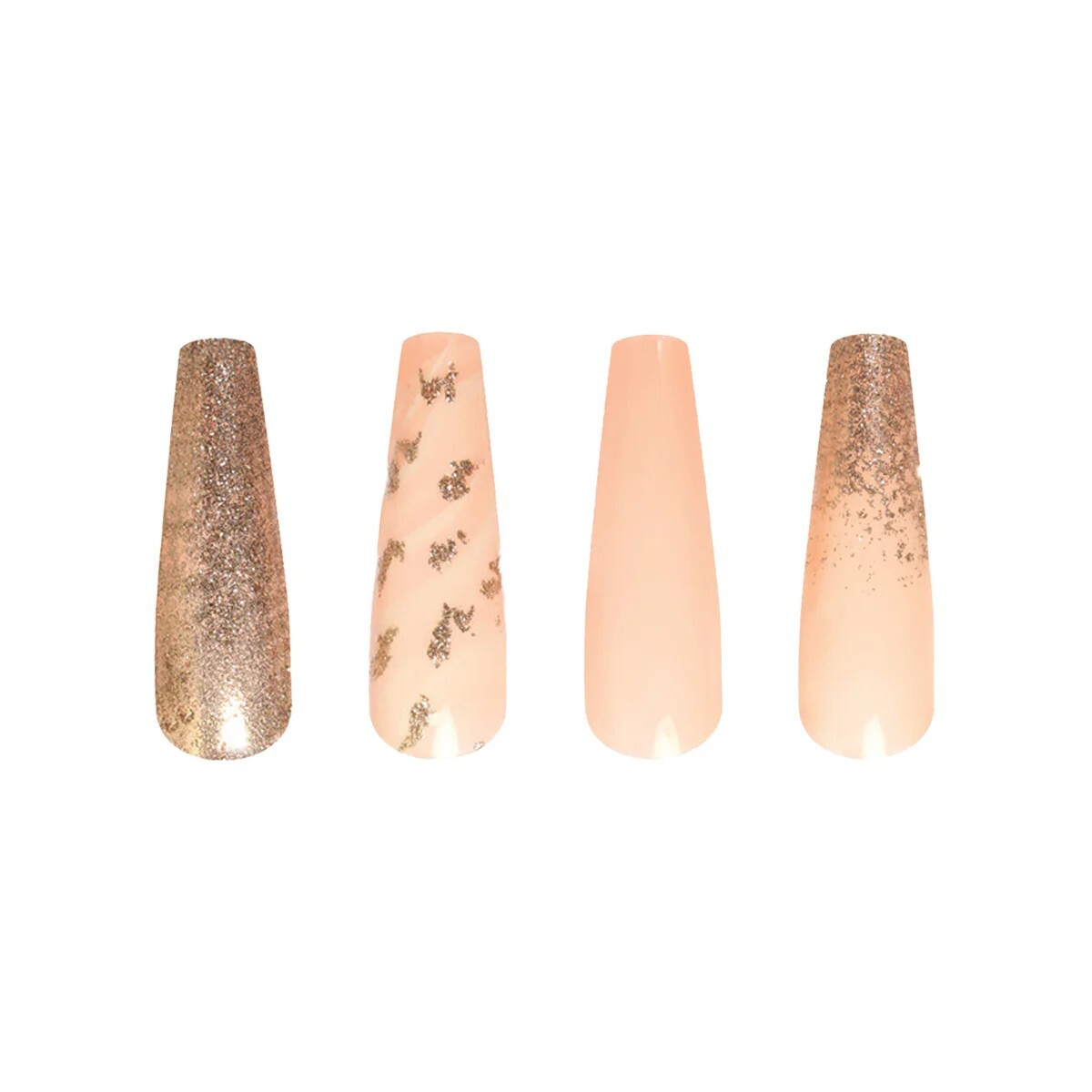 POSHMELLOW LEVEL UP :) 24 NAILS GLUE INCLUDED – #65202 “ICE LATTE”