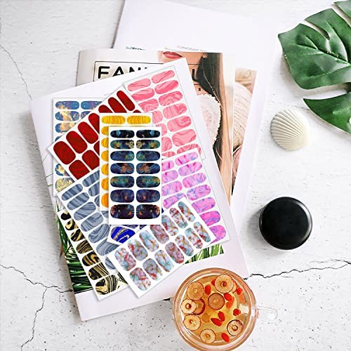 20 Sheets Marble Design Nail Polish Strips Full Nail Wraps KIT7 Marble Designs