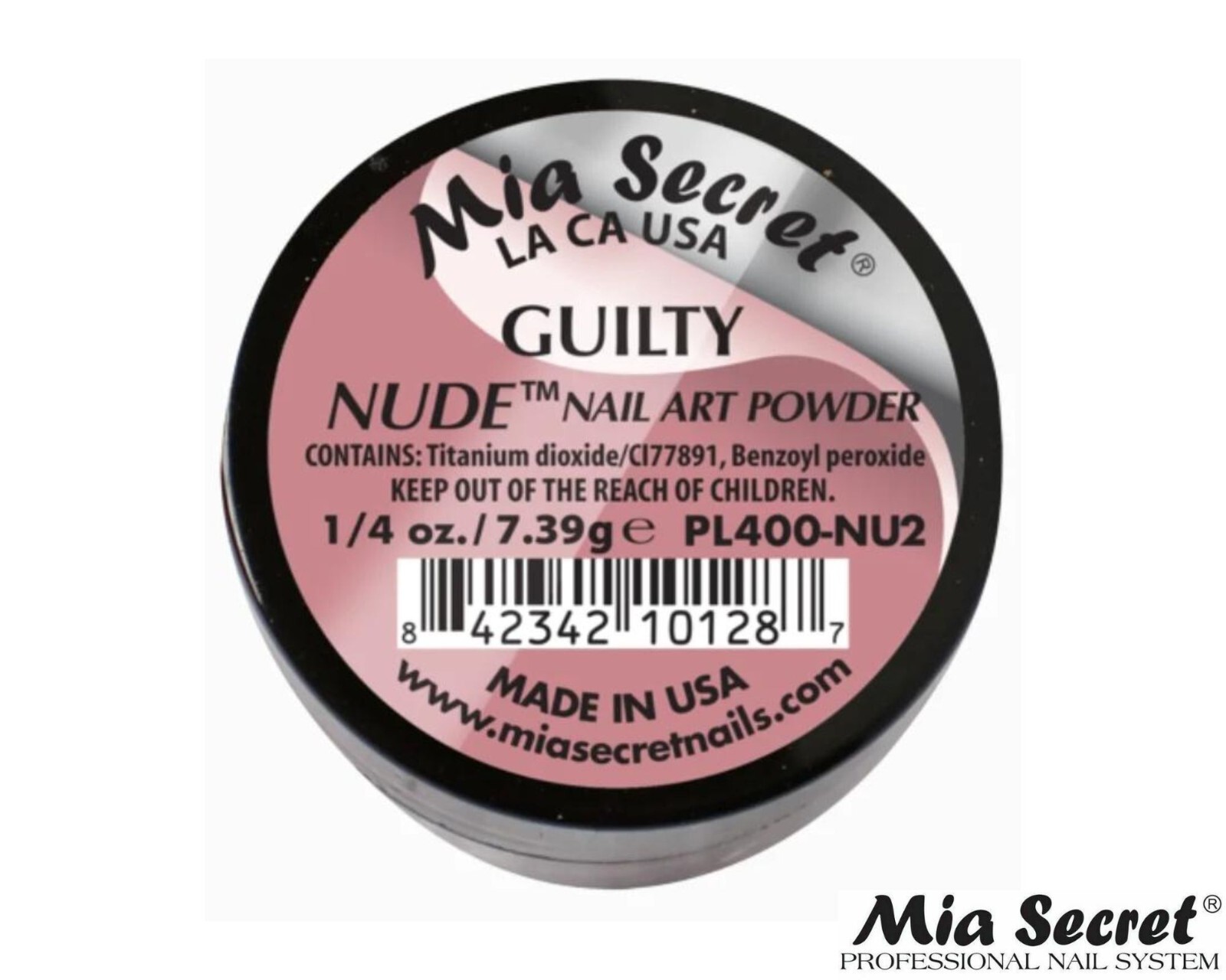 Mia Secret Nail Art Powder Nude Collection – 1/4 oz. (GUILTY)