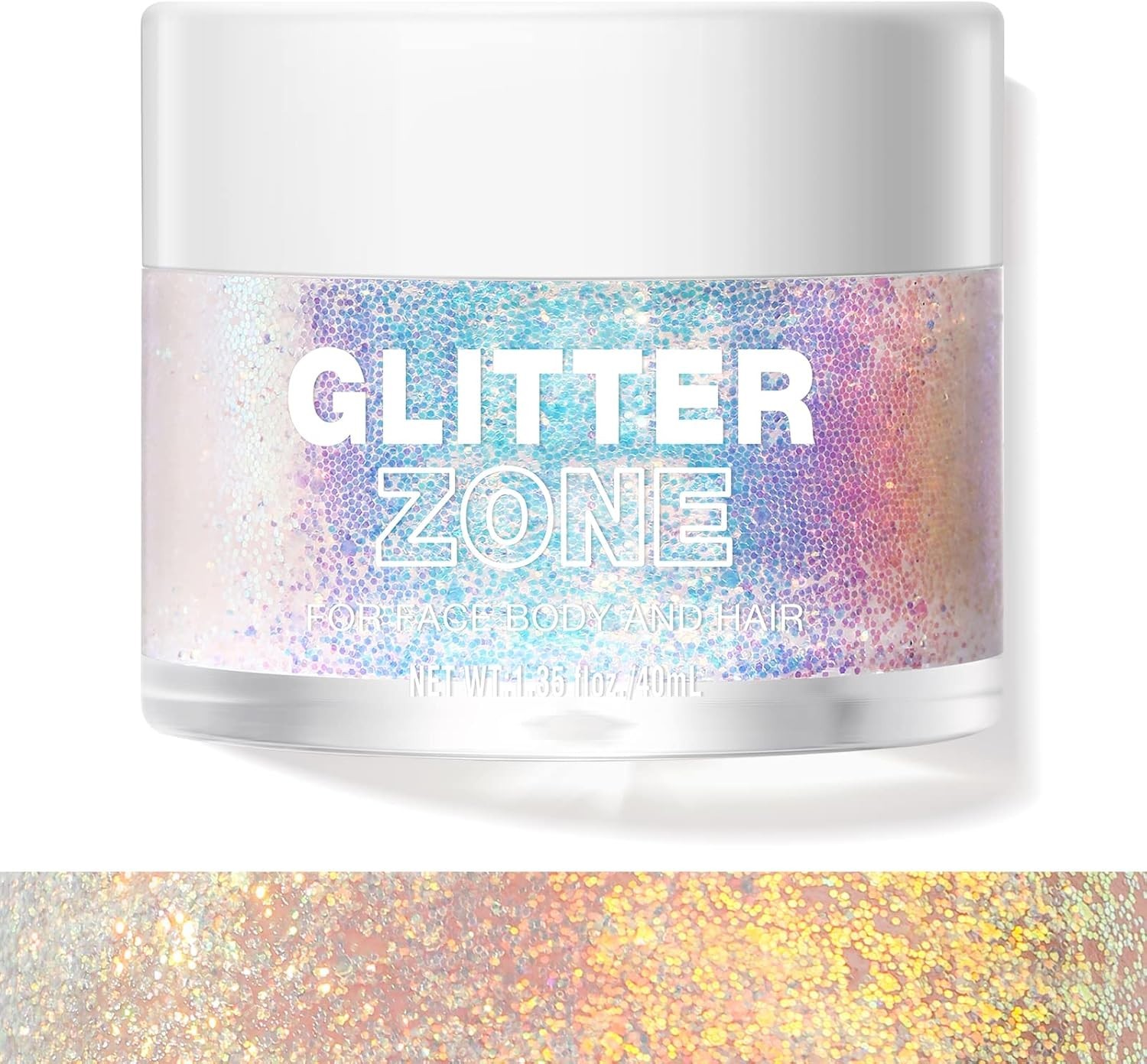 Golden Ocean Holographic Glitter Gel for Festivals – Safe & Long-lasting Shine