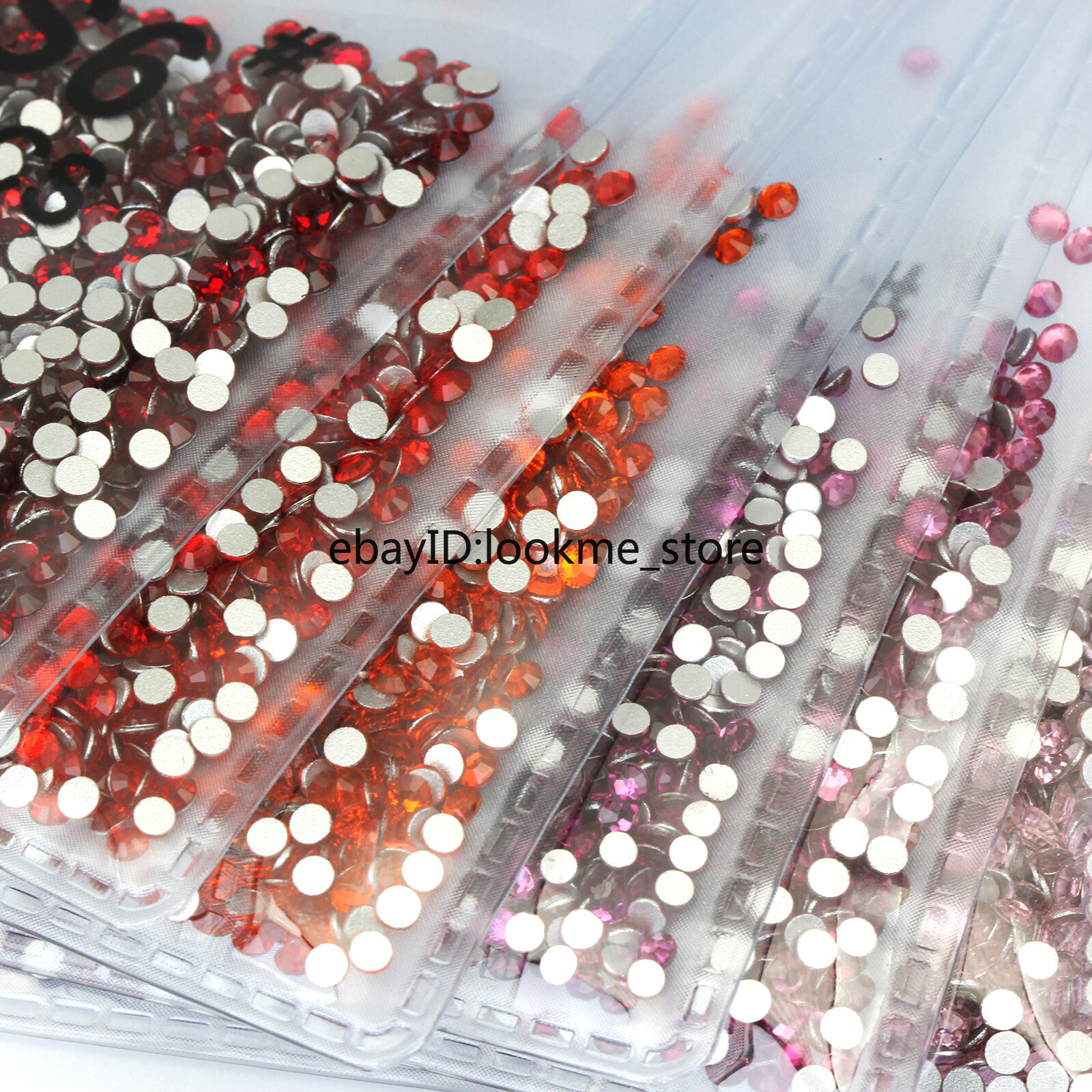 1440pcs 2 mm (ss6) Crystal Glass Rhinestones Flatback Gems Nail Art Crafts Decor