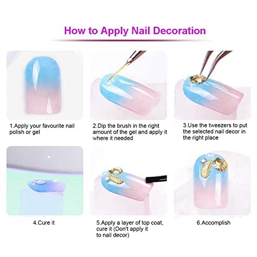 28 Grids Alloy Nail Art Rivets, 3D Mix Geometry Nail Studs Rose Gold Nail Studs