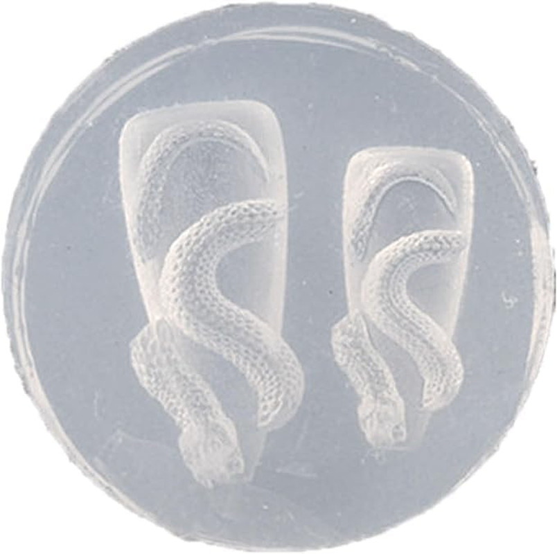Dragon Silicone Nail Carving Moulds Snake Stamping Stencils Nail Art Epoxy Resin