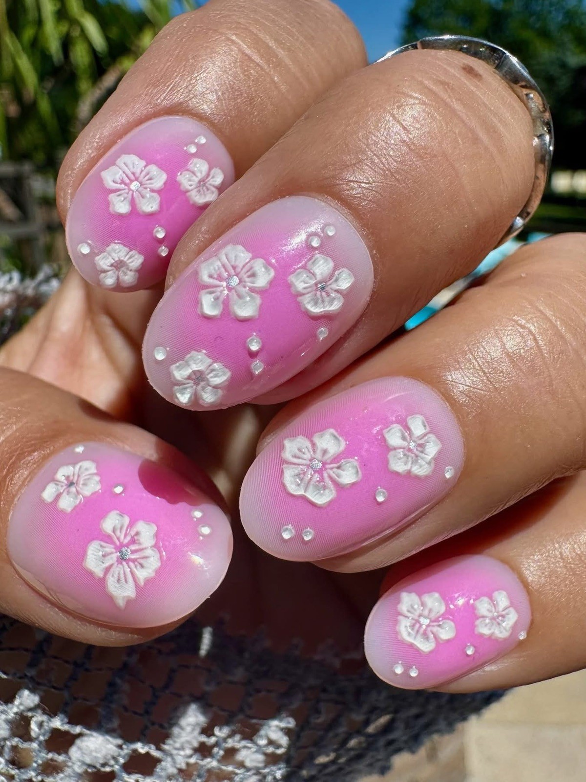 Red Aspen Reusable Nail Dashes, Pop On Short Almond, Hibiscus Bliss, Bowie