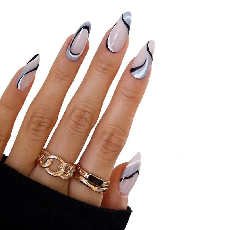 Secret Lives Premium Press on Nails Reusable Artifical Designer Fake Nails Exten