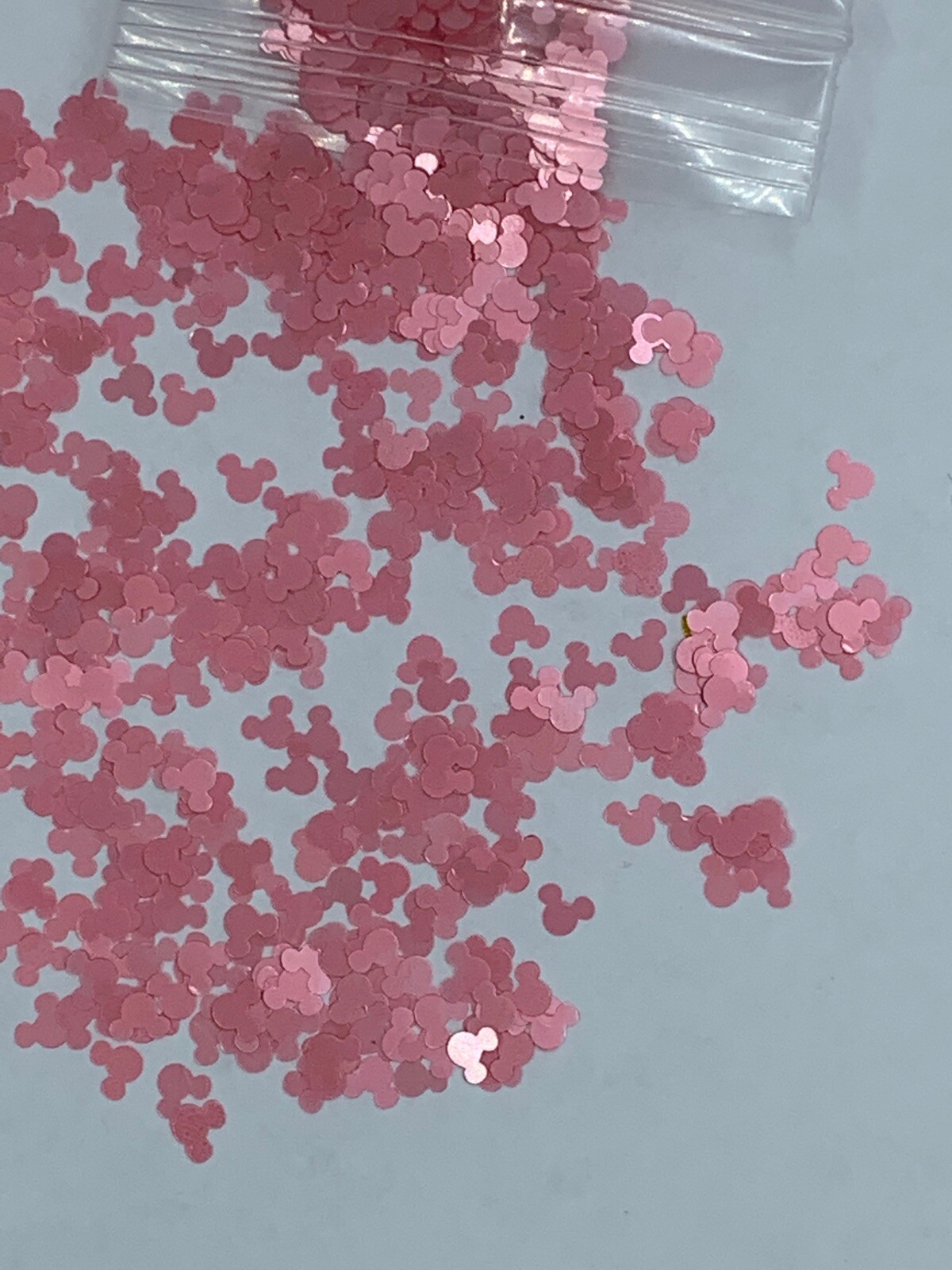 Pink Rose Mickey Mouse Nail Glitter | 1 TSP | Gel Nail Art & Acrylic