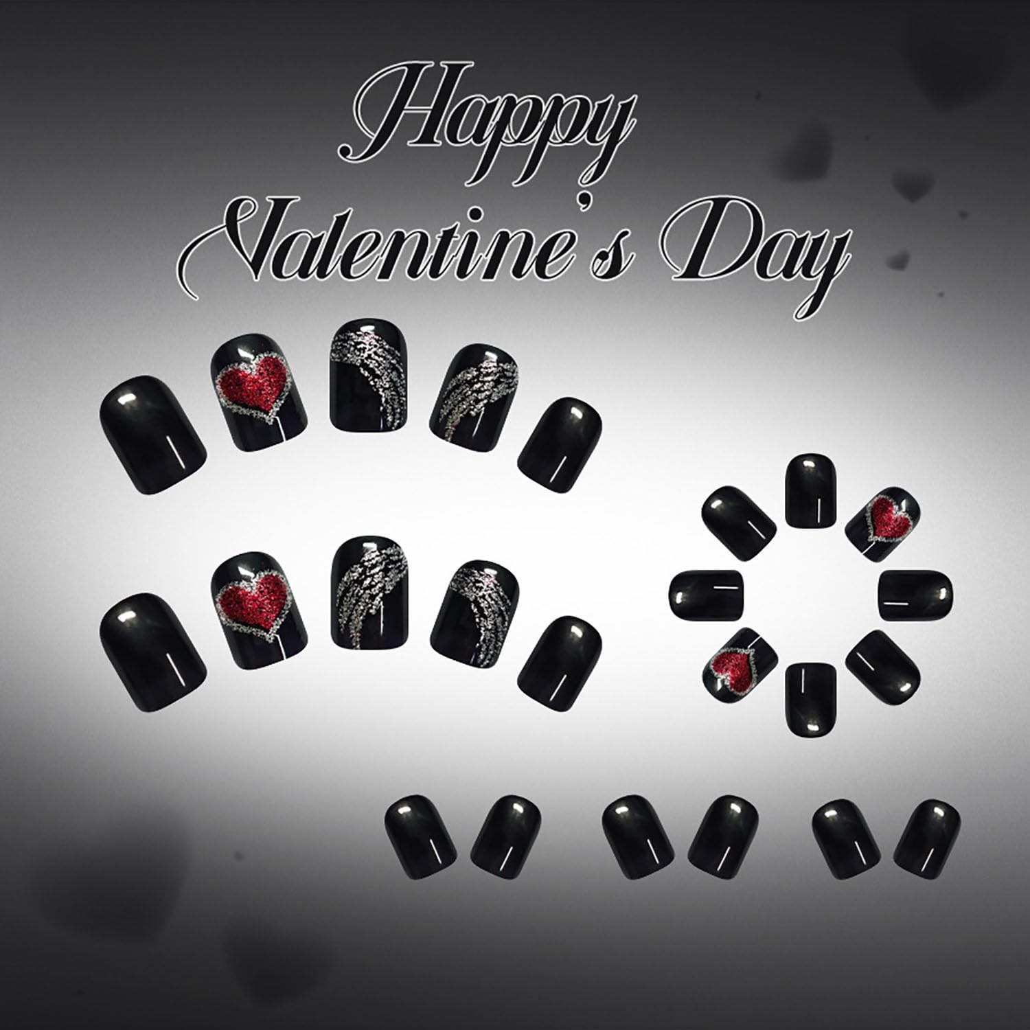 Press on Nails Short Square Shaped Acrylic Extra Short Length Square False Na…