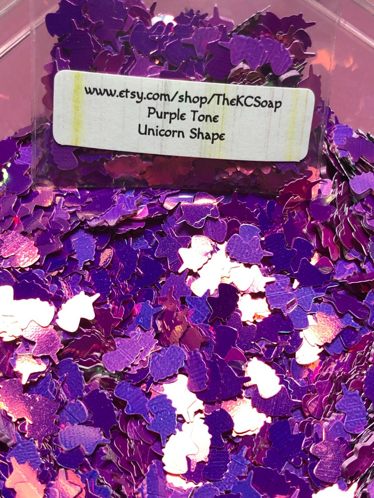 Solvent Resistant Unicorn nail art glitter shape spangles sequins US Seller