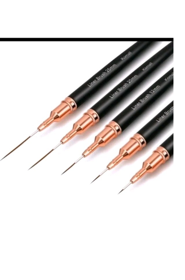 Nail Art Liner Brushes, 5Pcs Painting Nail Art Brush Set Nail Dotting Drawing.
