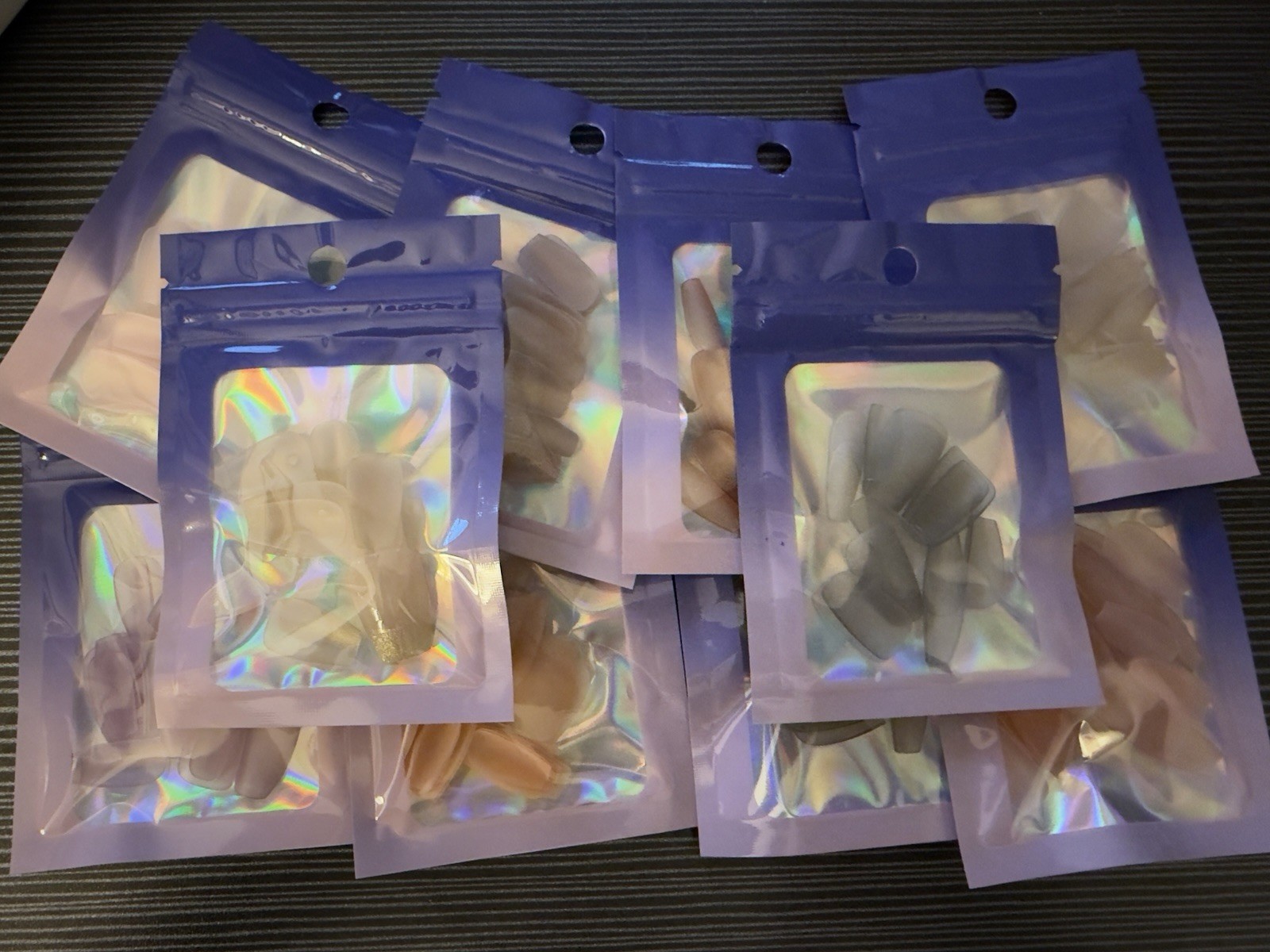 Lot Of 10 Mixed Size Press On Nails | With Accessories | Nail Destash