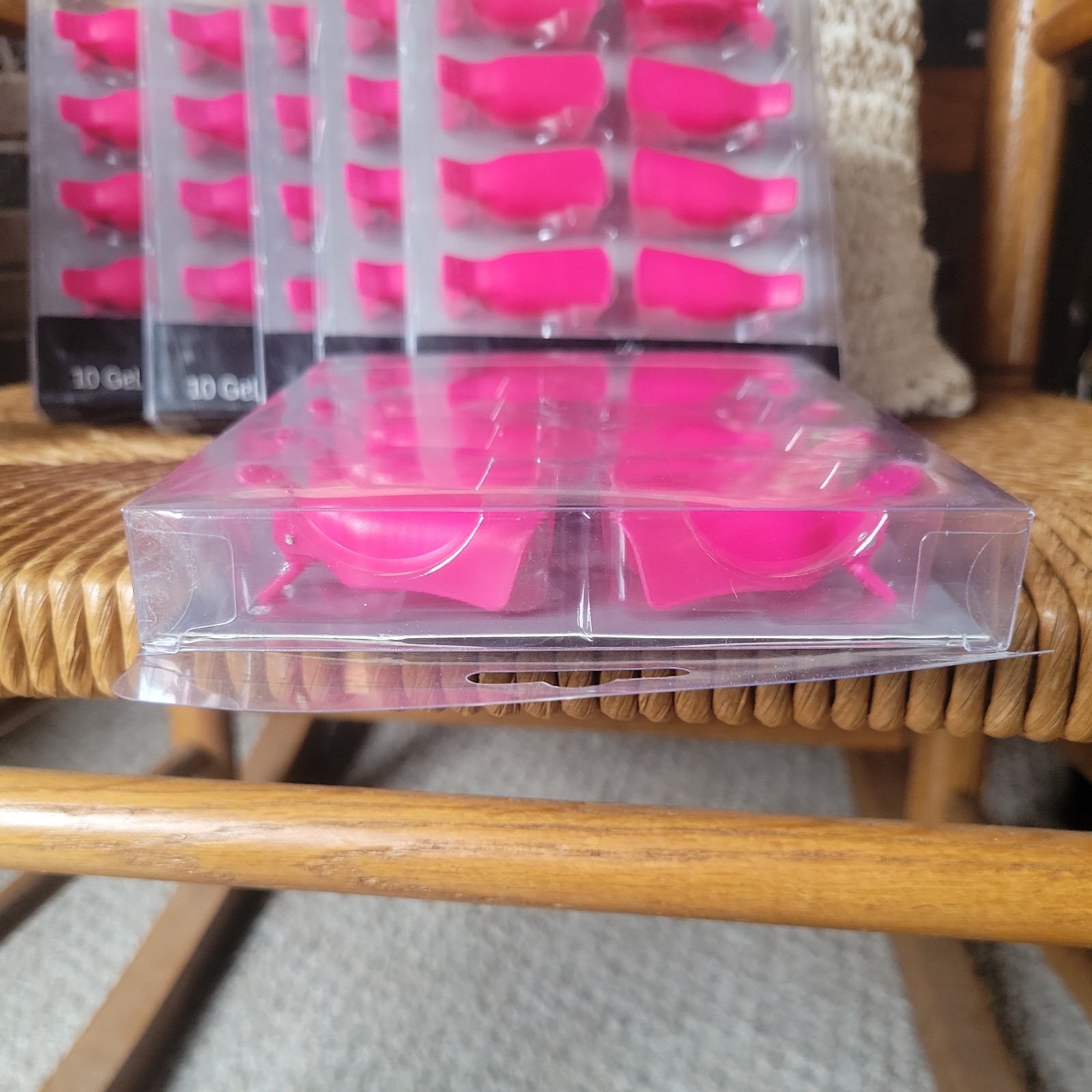 Studio Selection 10 Pink Gel Polish Soak Off Clips, lot of 6