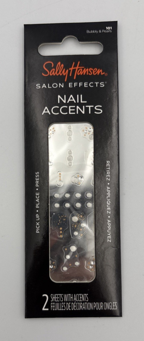 Sally Hansen Salon Effects Nail Accents Assorted Design Lot of 3 Pks of Stickers