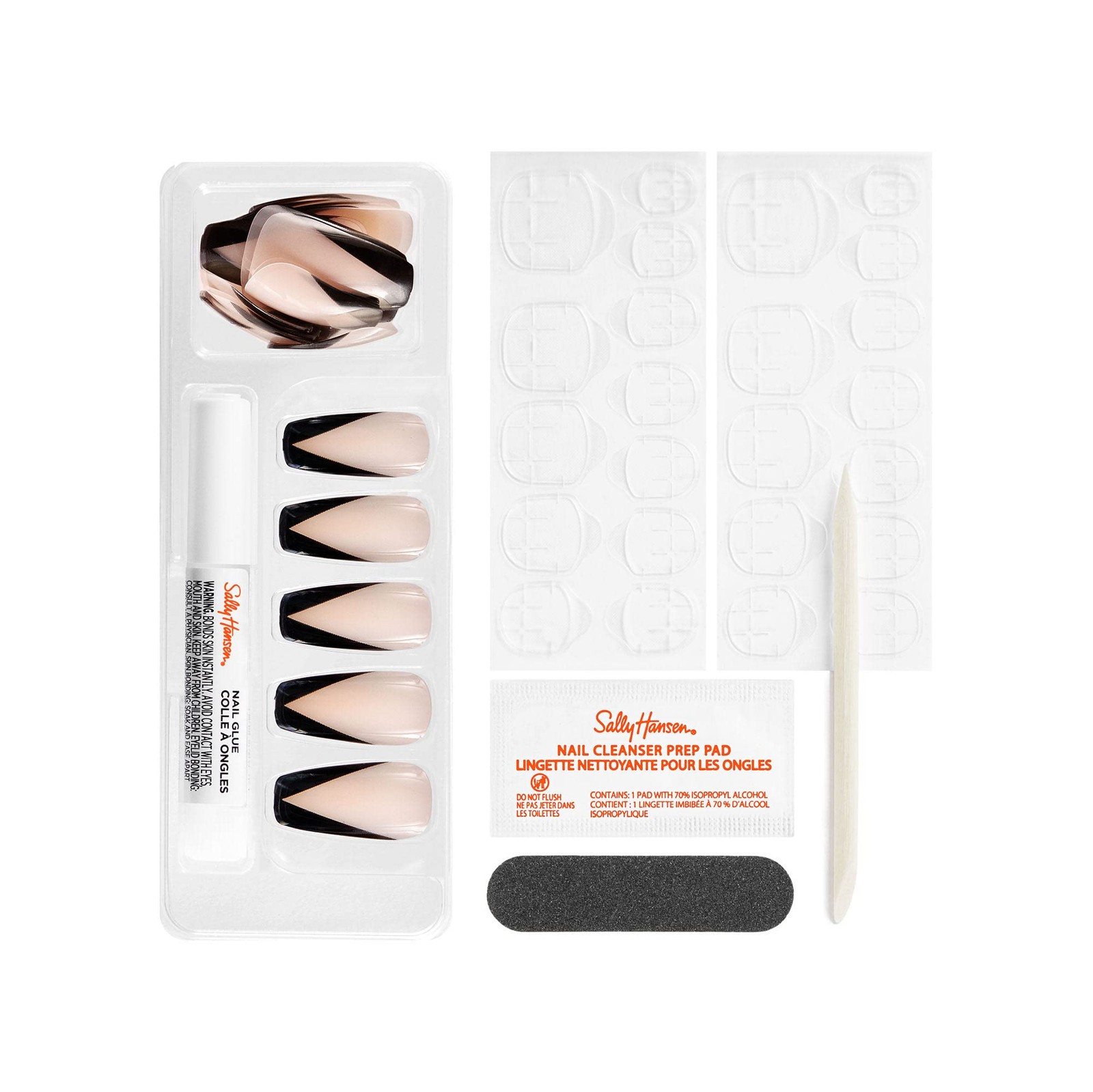 Salon Effects® Perfect Manicure, French Twist, Press On Nails, Coffin Shaped,…