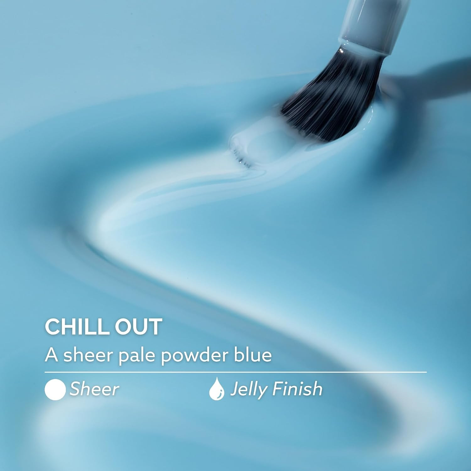 Dazzle Dry Nail Lacquer (Step 3) – Chill Out – A sheer pale powder blue. Sheer.