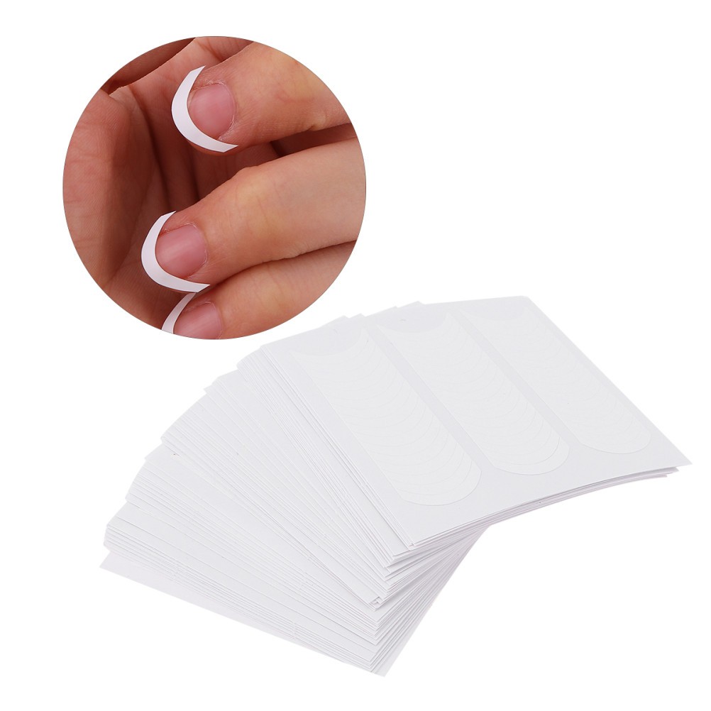 50 Sets Nail Art Sticker Line DIY Manicure White Durable Material