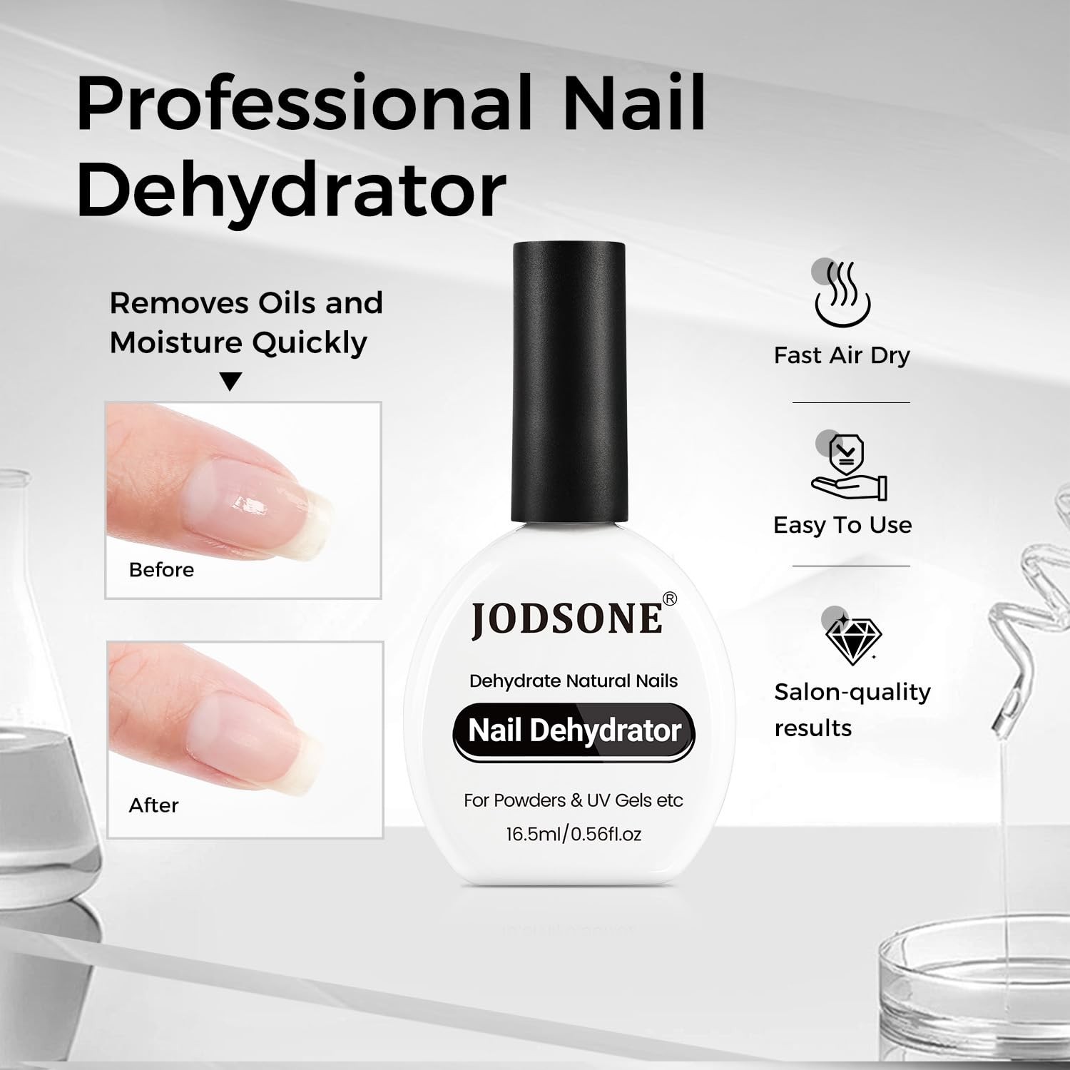 2Pcs Nail Dehydrate And Nail Primer For U V Gels Superior Bonding Professiona…