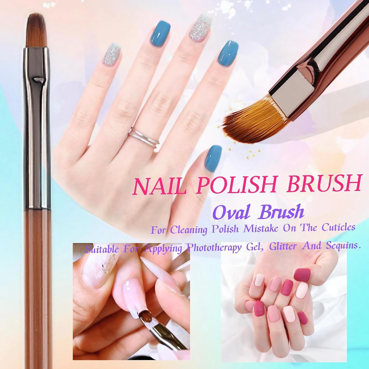 5pcs Nail Art Liner Brushes, Liner Brush For Nails Gel, Thin Nail Art Brush, Siz