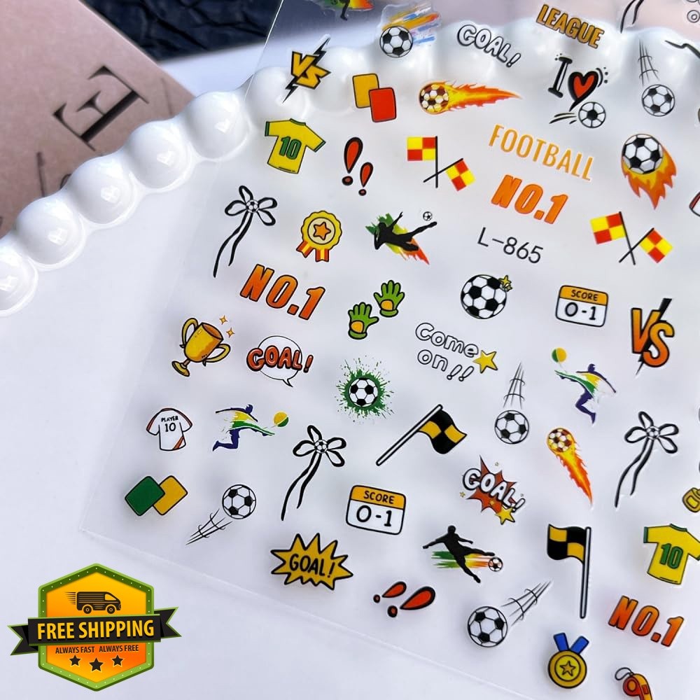 Sevgob Color A36 World Cup Nail Stickers