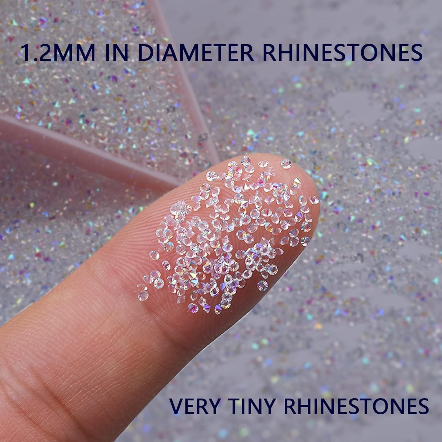 8000 Piedras Para Uñas Decoraciones Conjunto Diamantes Imitación MINI Cristal