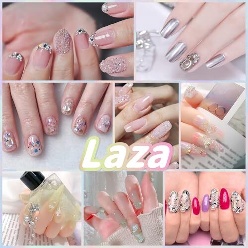 Caviar Beads Nails Micro Pixie Beads 0.6-0.8mm 2 Colors Clear and Crystal AB