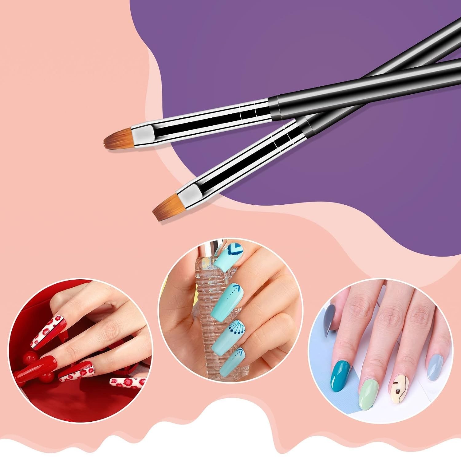 6PCS Nail Art Dotting Tools Kit | Professional Double-Ended Brushes for Detail