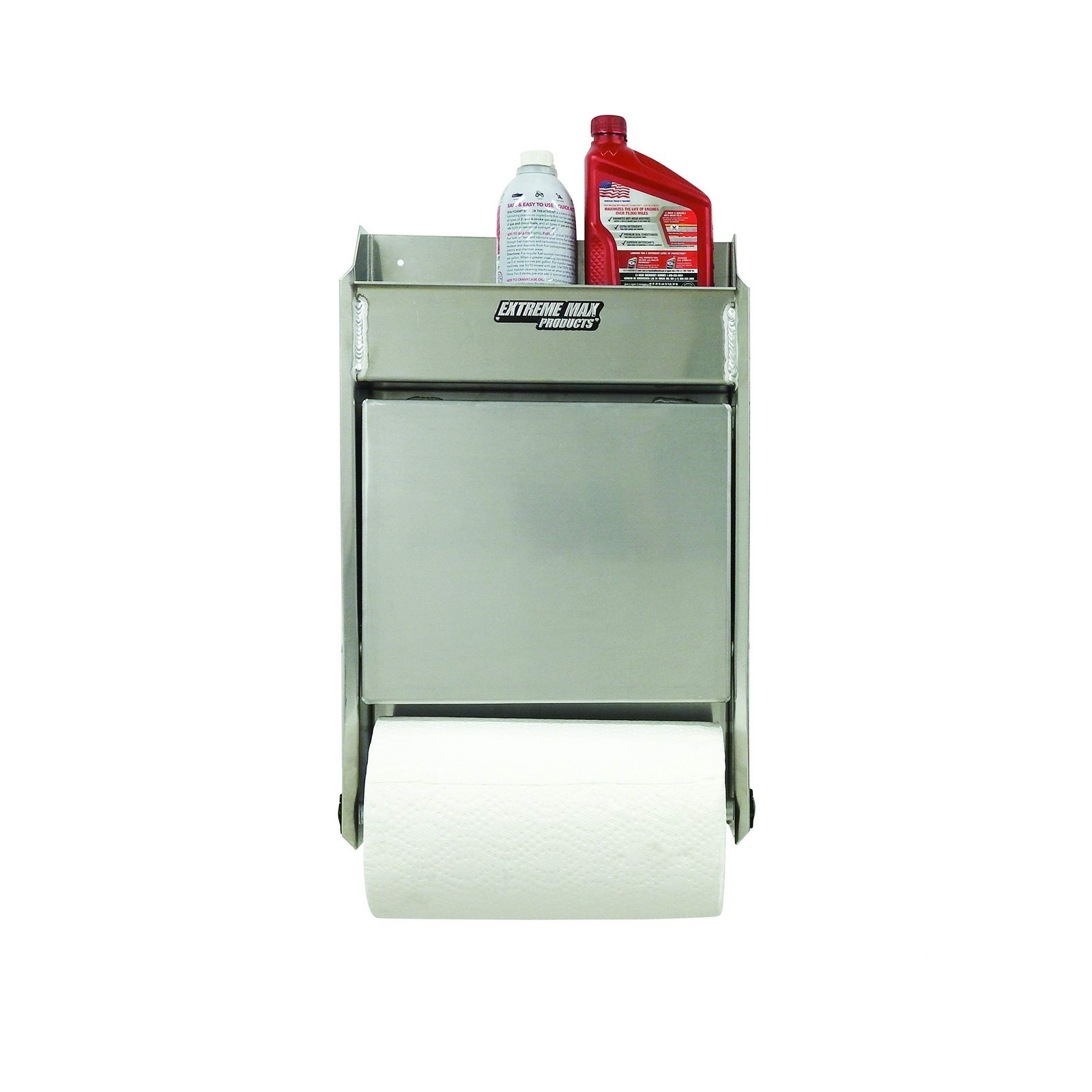 Extreme Max 5001.6053 Junior Aluminum Work Station Storage Cabinet Flip-Out W…