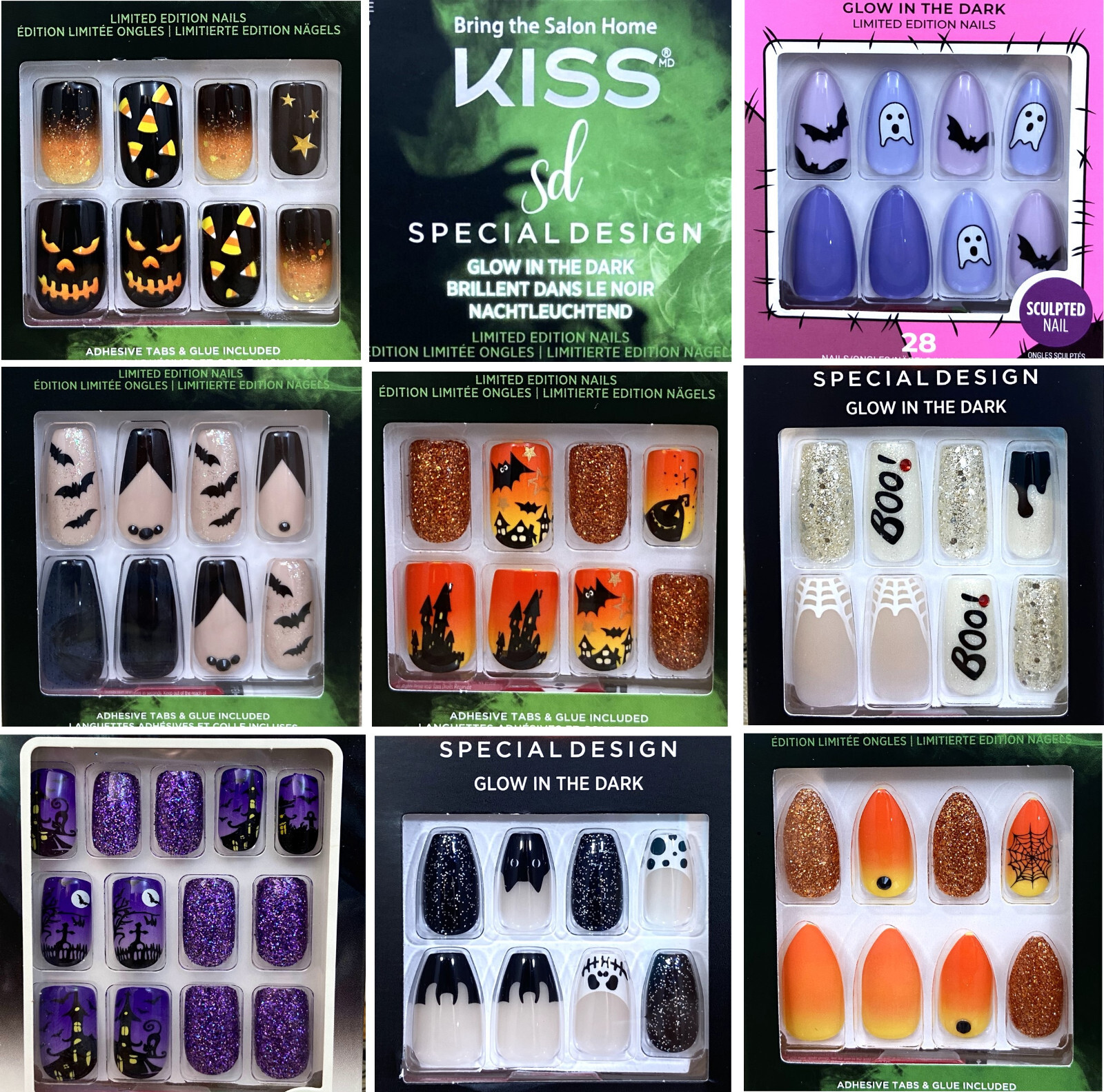 Kiss Acrylic, Fantasy, & Masterpiece nails. Quantity discounts.