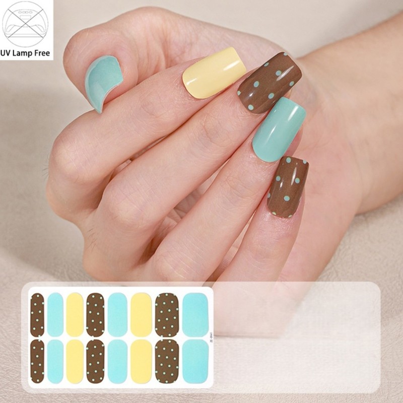 Nail Strips Polish Wraps Fast Dry Decals in Various Colors Nail Stickers