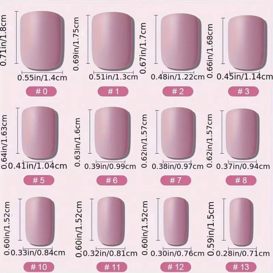 Press Nail-Bare Pink Mint Green, Medium Short Square Fake Nails, 48 Piece Set