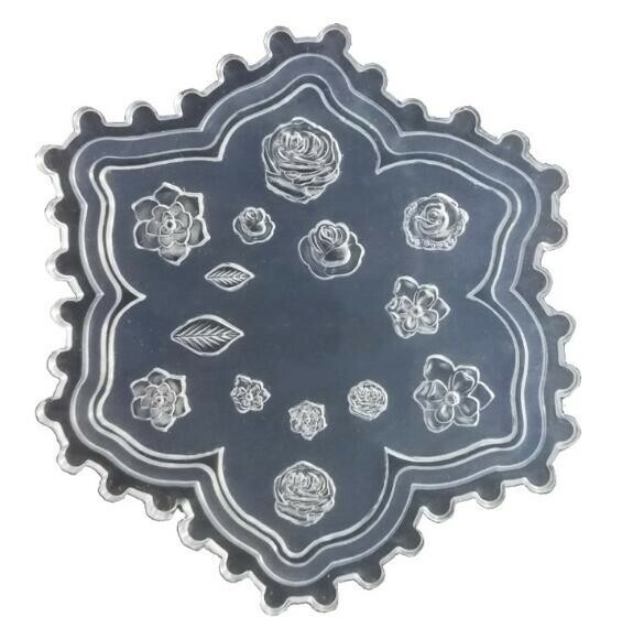 3d Molde De Silicona rosas