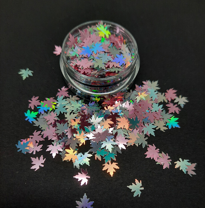 Nail Art Glitter Shapes, Unicorn, Moon, Leaves, Puzzle, Stars, Mickey, UK Seller