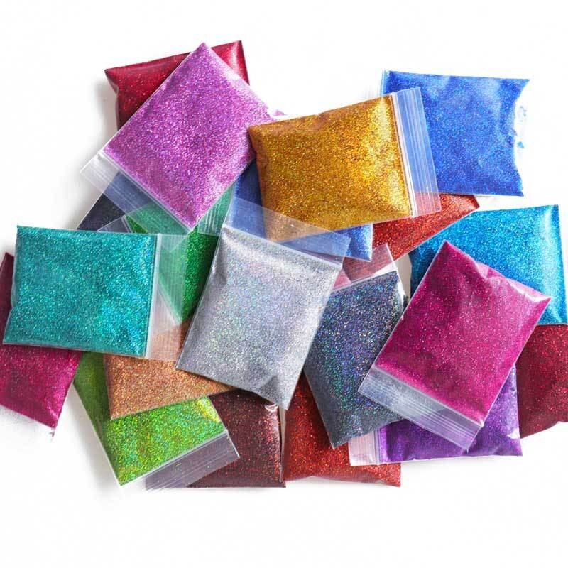 10G Nail Glitter Sequins Powder Laser Dust Powder 3D Nail Art Decor 0.2mm