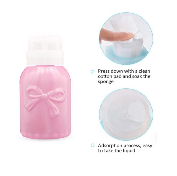 HLLMX 2 PCS Nail Polish Remover Pump Empty 2 Ounce (Pack of 1), powder