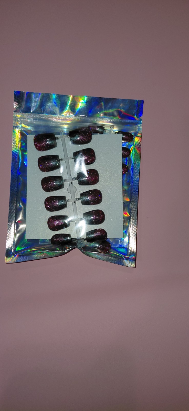Grey eith Pink Glitter