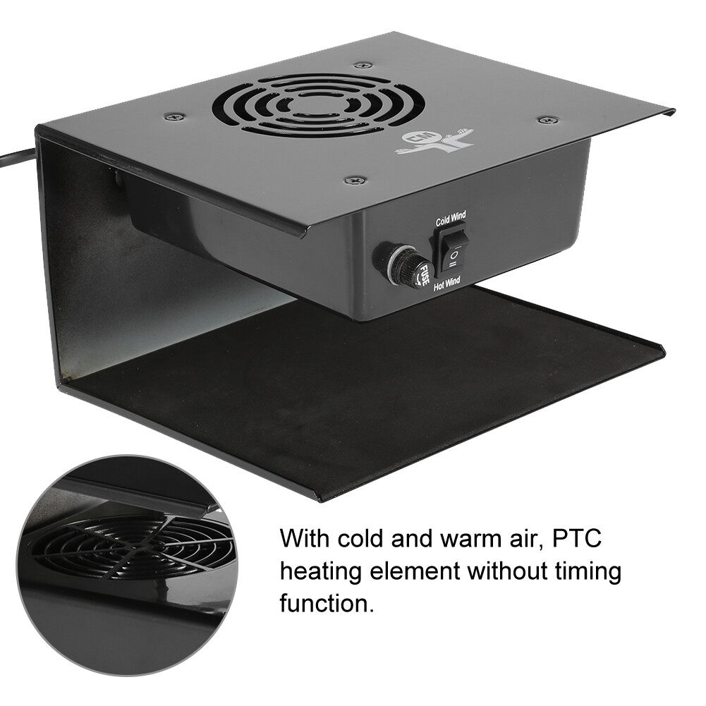 300W Nail Polish Dryer Fan Warm & Cool Wind For Drying Pedicure Manicure Machine
