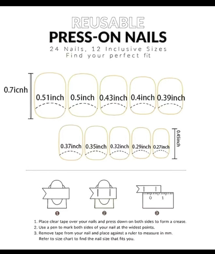 24 Piece Coffin Shaped Pink Glitter Flower Press Ons Fake Nails Glossy