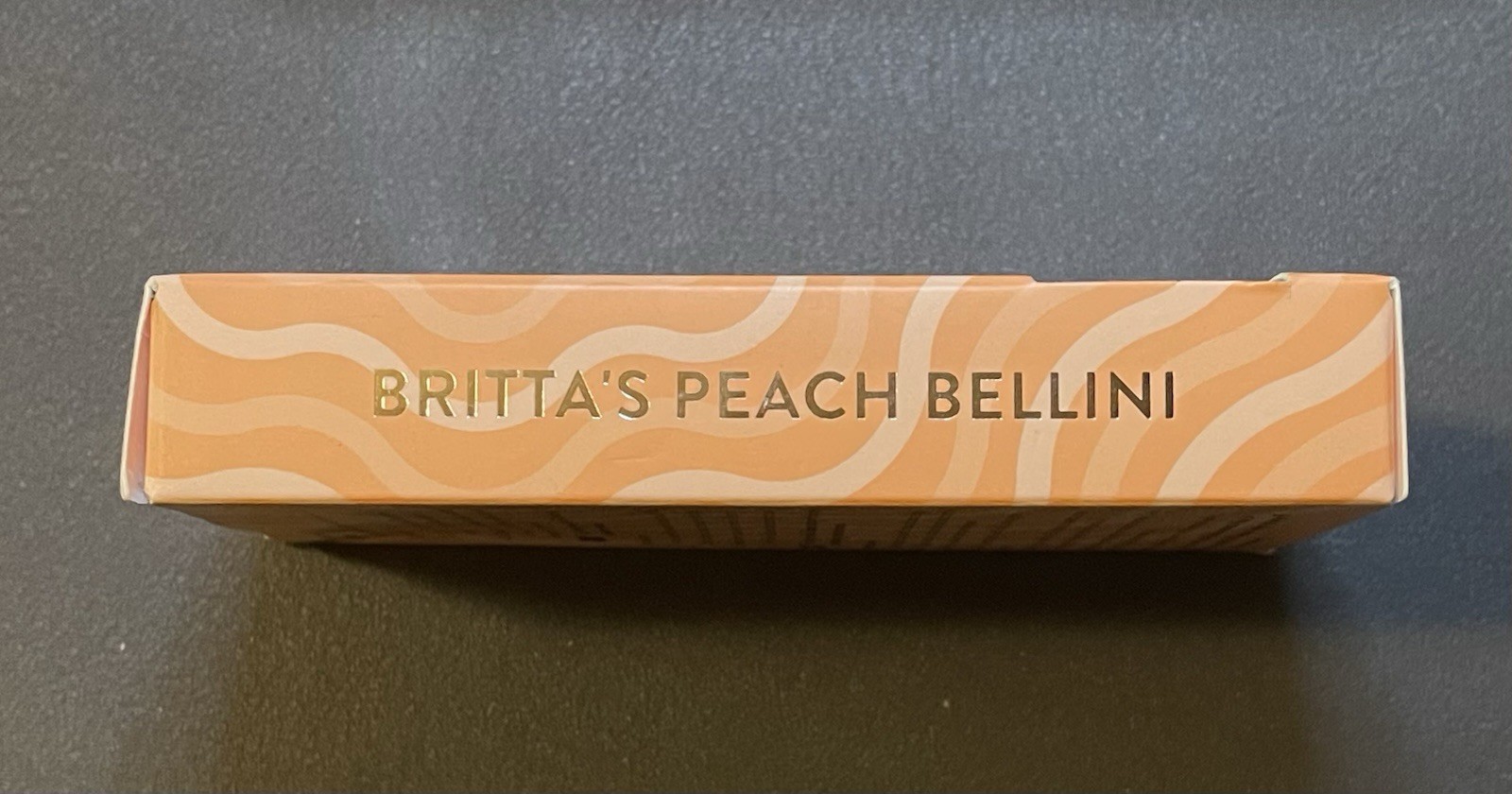 Red Aspen Press On Nails, Short Square, Britta’s Peach Bellini