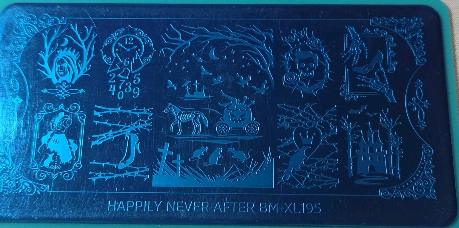 Maniology Halloween Nail Stamping Plate BM-XL195 Discontinued HTF Happily Never