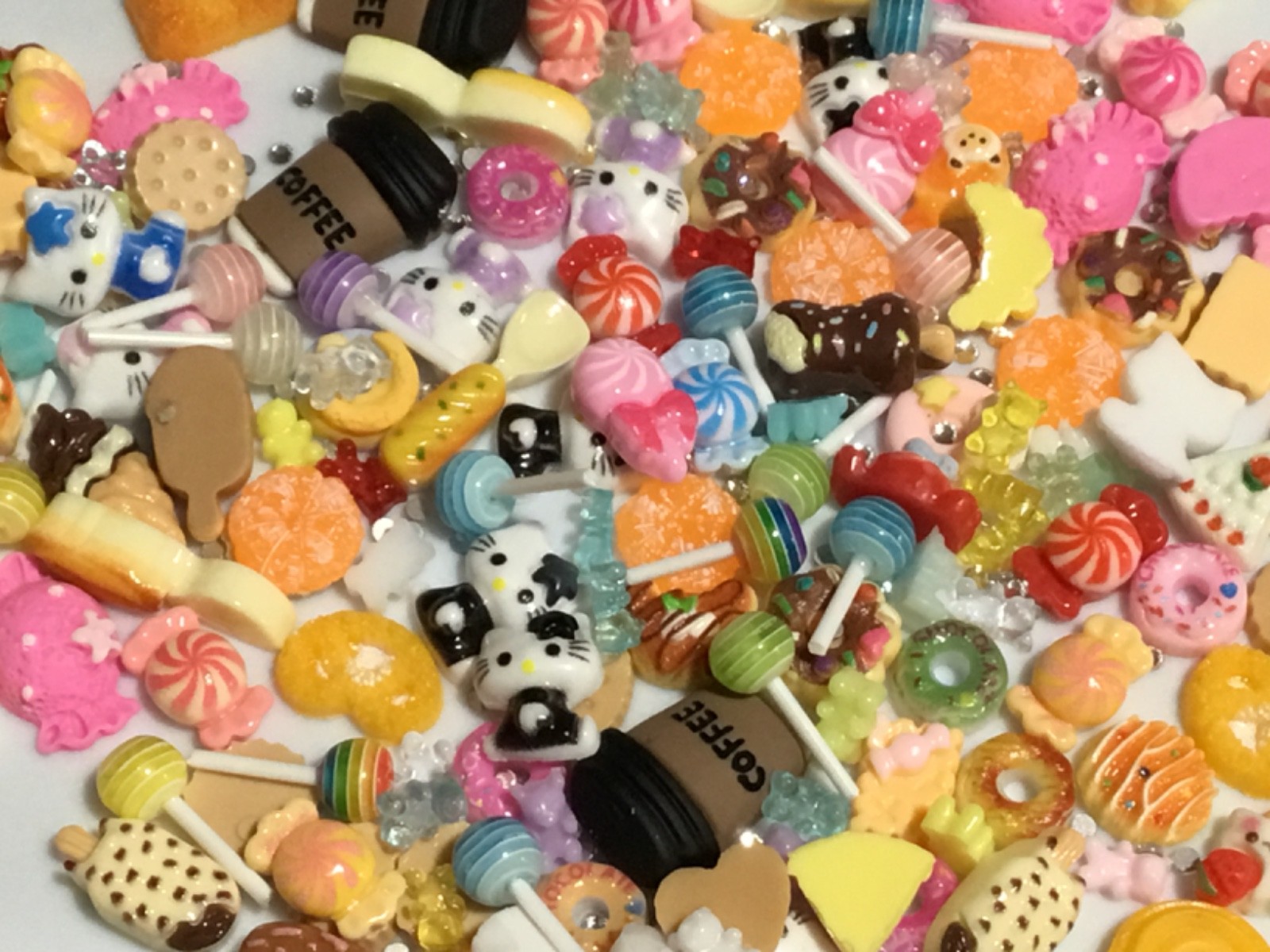 15pc q/bag 3D Nail Charms Candy Random Mixed Resin For Acrylic Nail Art lot