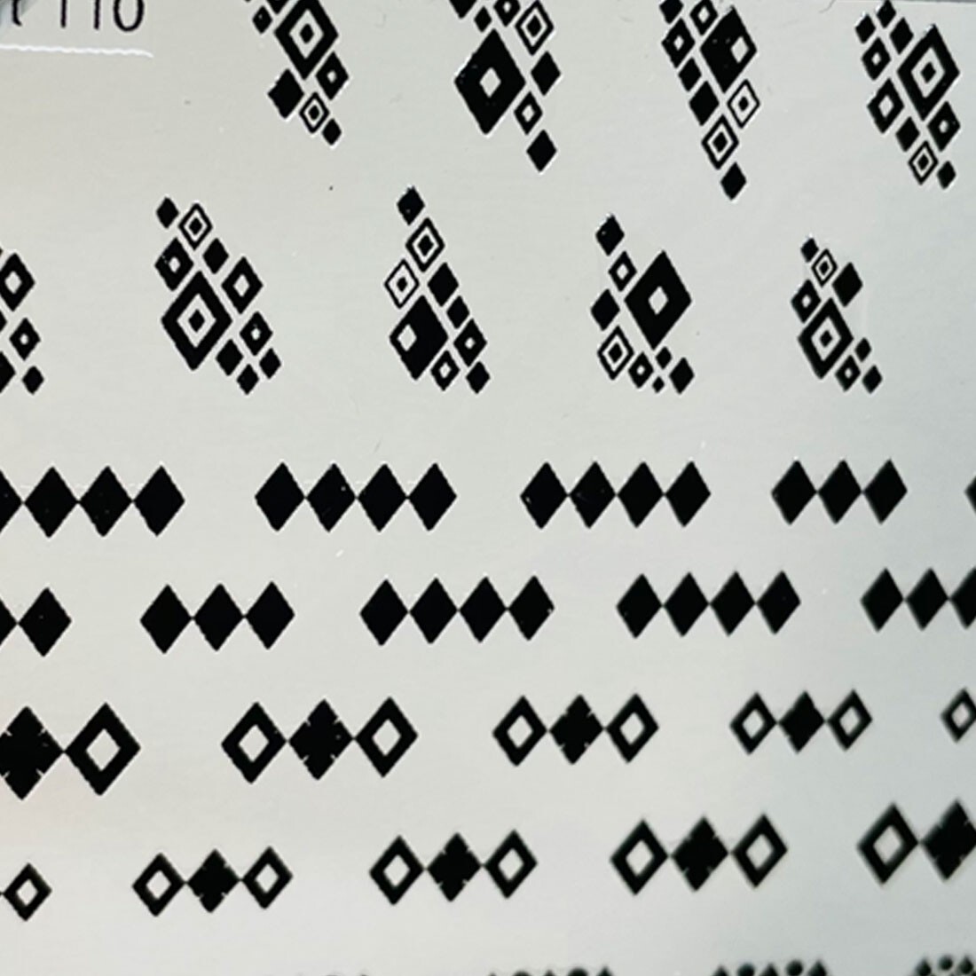 Nail Black Diamond Shape Stickers Highquality Point Black Party Vacation Beauty