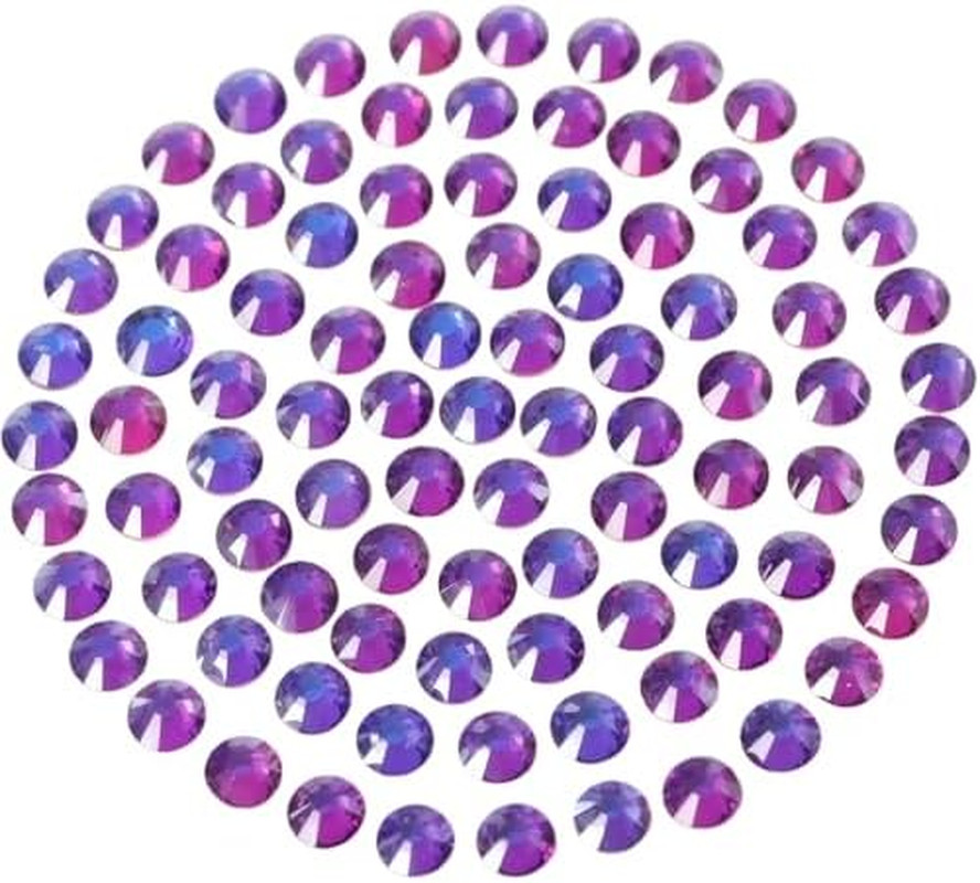 Flatback Glass Crystal Rhinestones Rounds Gems for Bedazzling Nails Art Crafts D