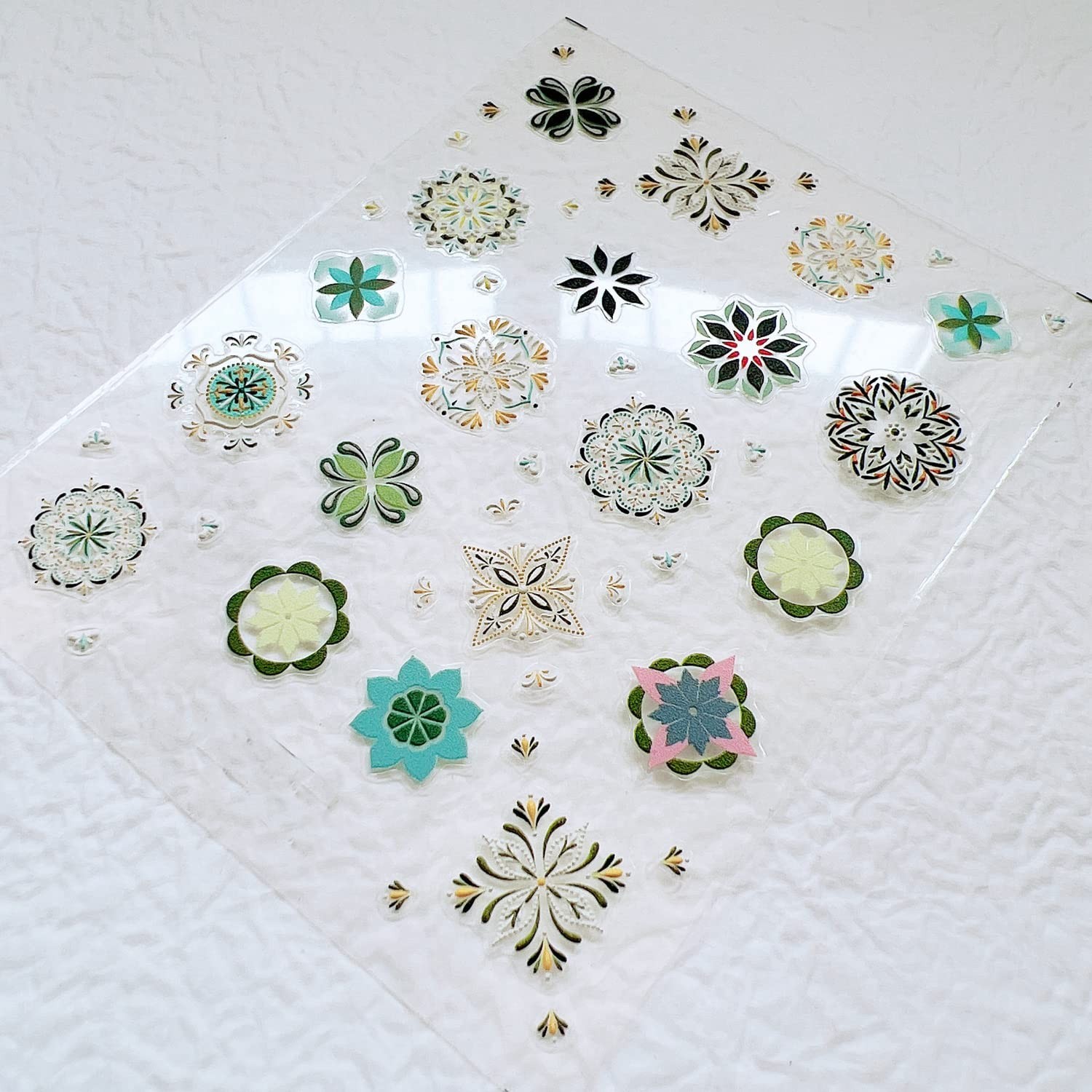 3D White Wedding Nail Art Stickers – 7 Sheets Decorative Frame Shapes for Nails