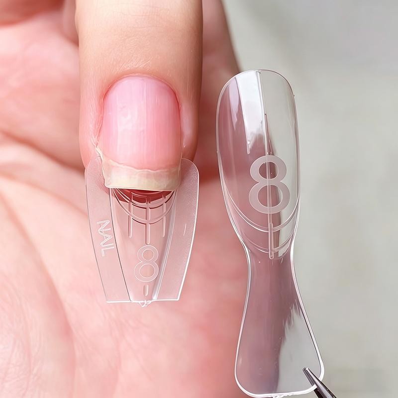 Original Sandwich Nails Dual Forms – 60Pcs Nail Mold For Quick Nail Salon Use