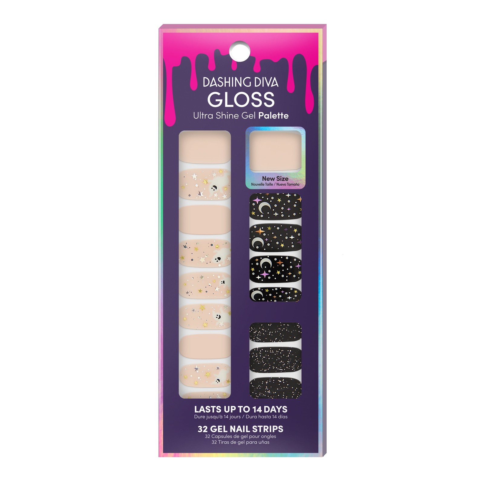 Dashing Diva Gloss Ultra Shine Gel Palette 32 Nail Strips HALLOWEEN