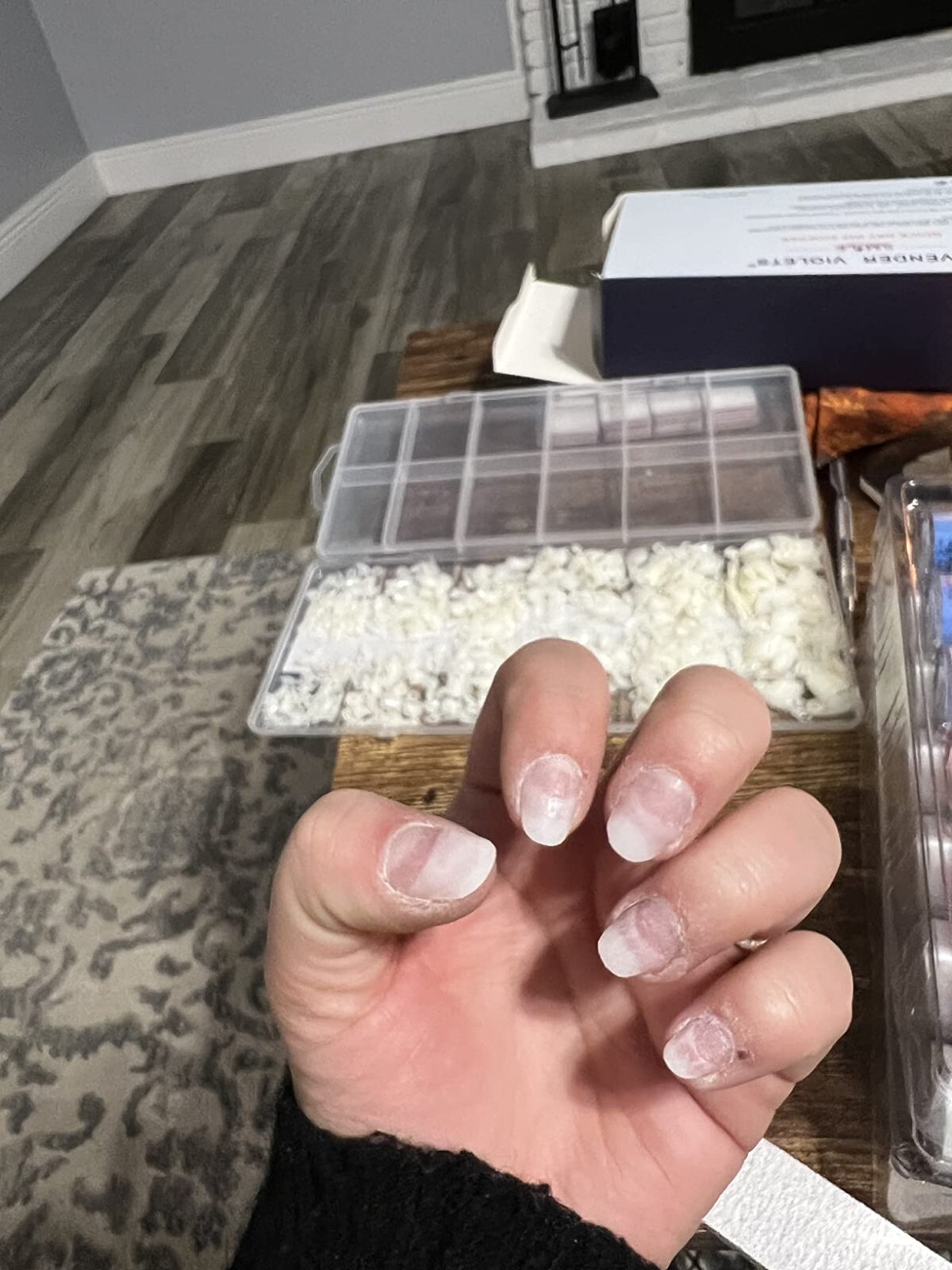 Short Nail Tips- 600PCS Oval Half Cover False Tips 12 Sizes round Acrylic Nails