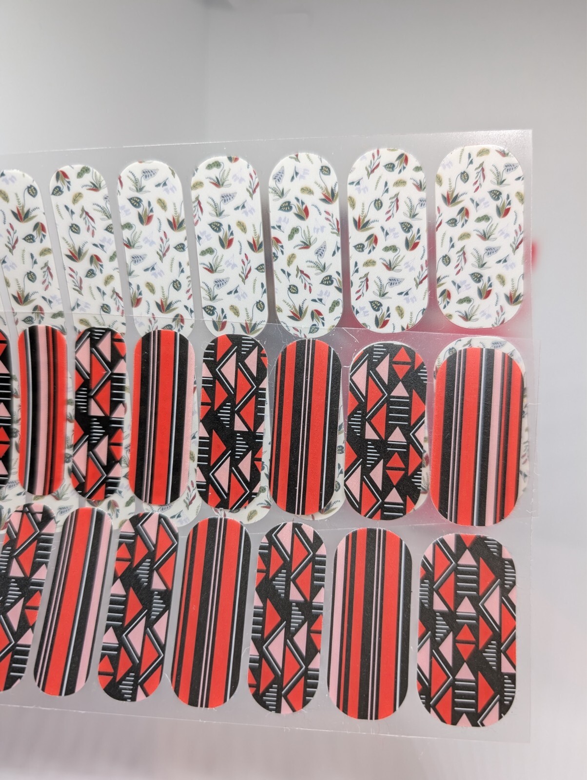 Jamberry Nail Wraps Full Sheets – Pink Green Black & Deco Fun Lot of 5
